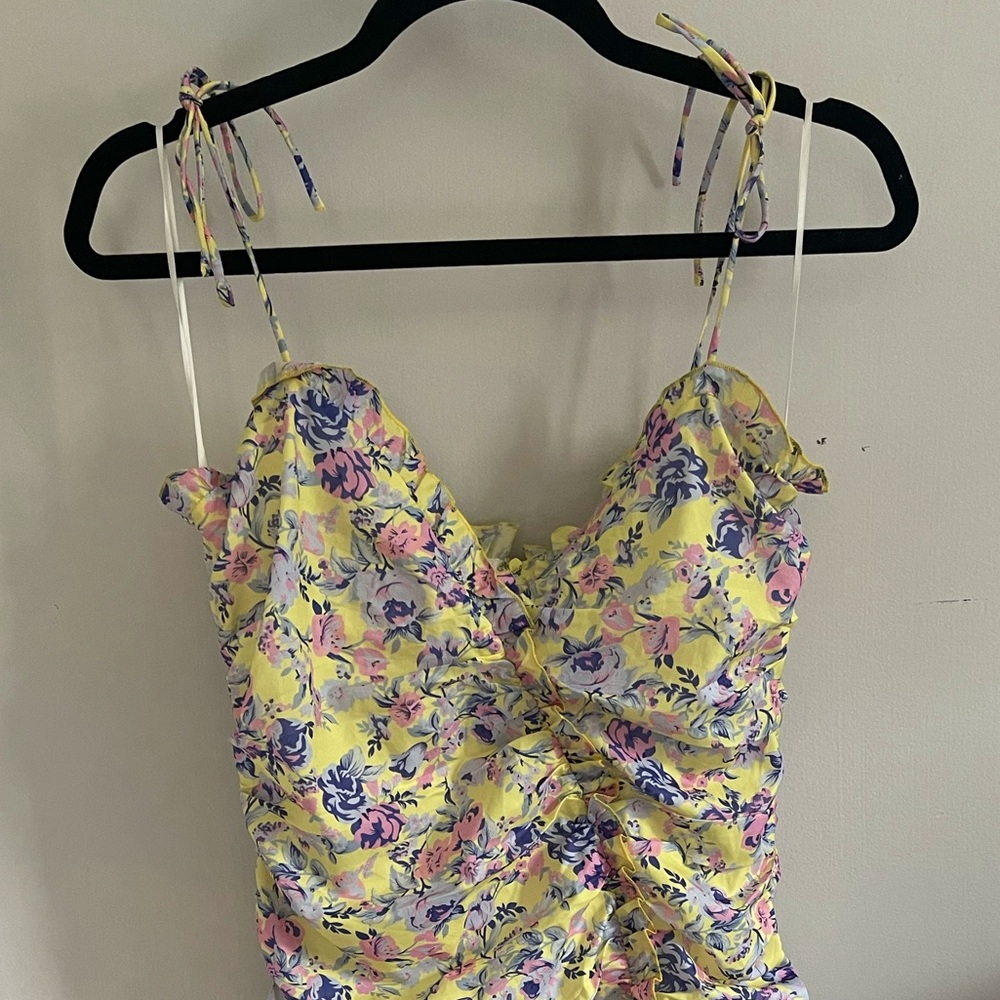 Summer Yellow Mini Dress
